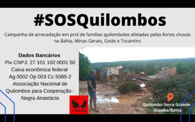 #SOSQuilombos – Famílias quilombolas precisam da sua ajuda!